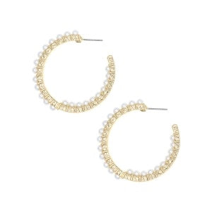 Pearl Inside Out Hoops