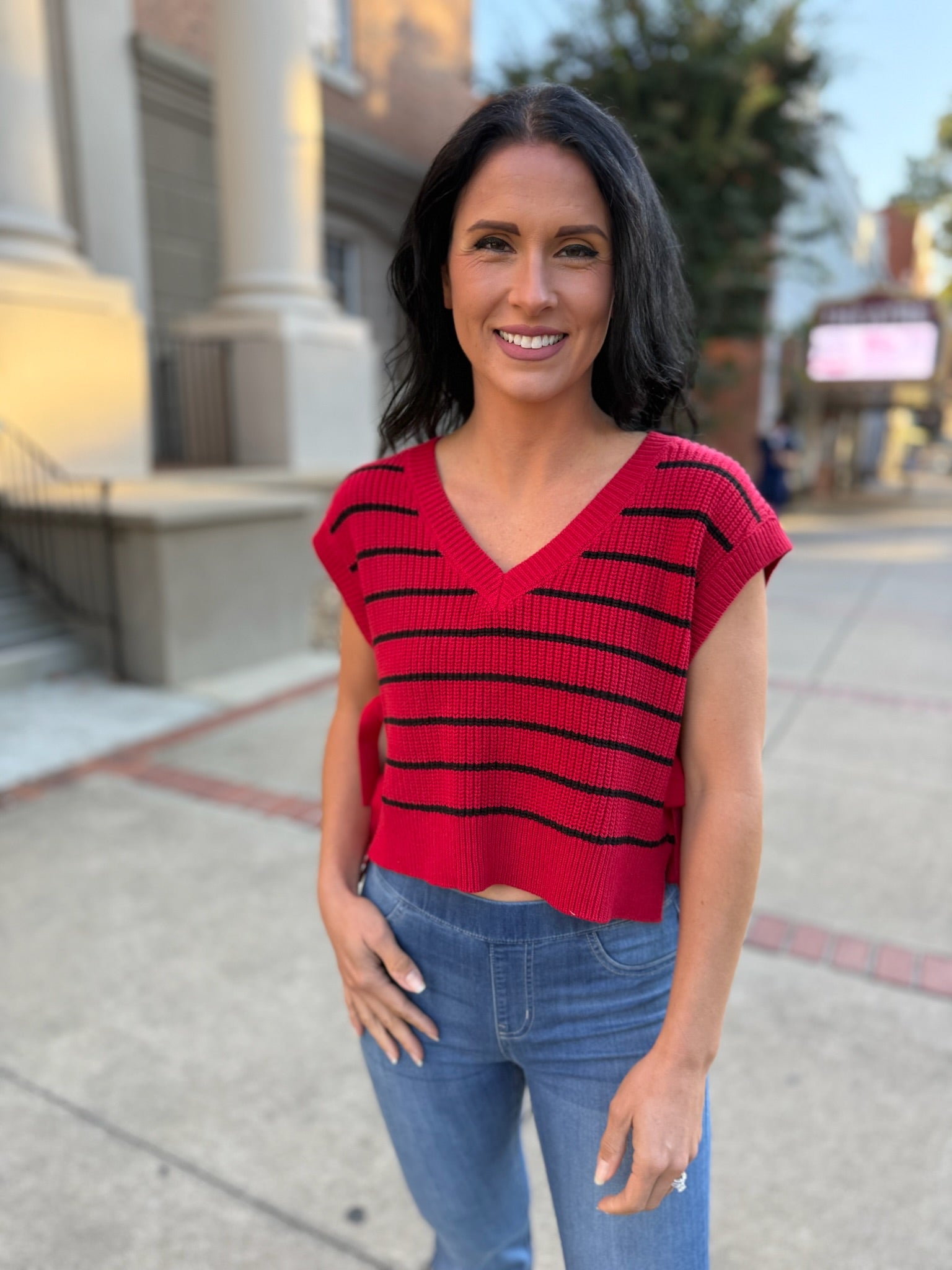 Ruby Lines Knit Tank