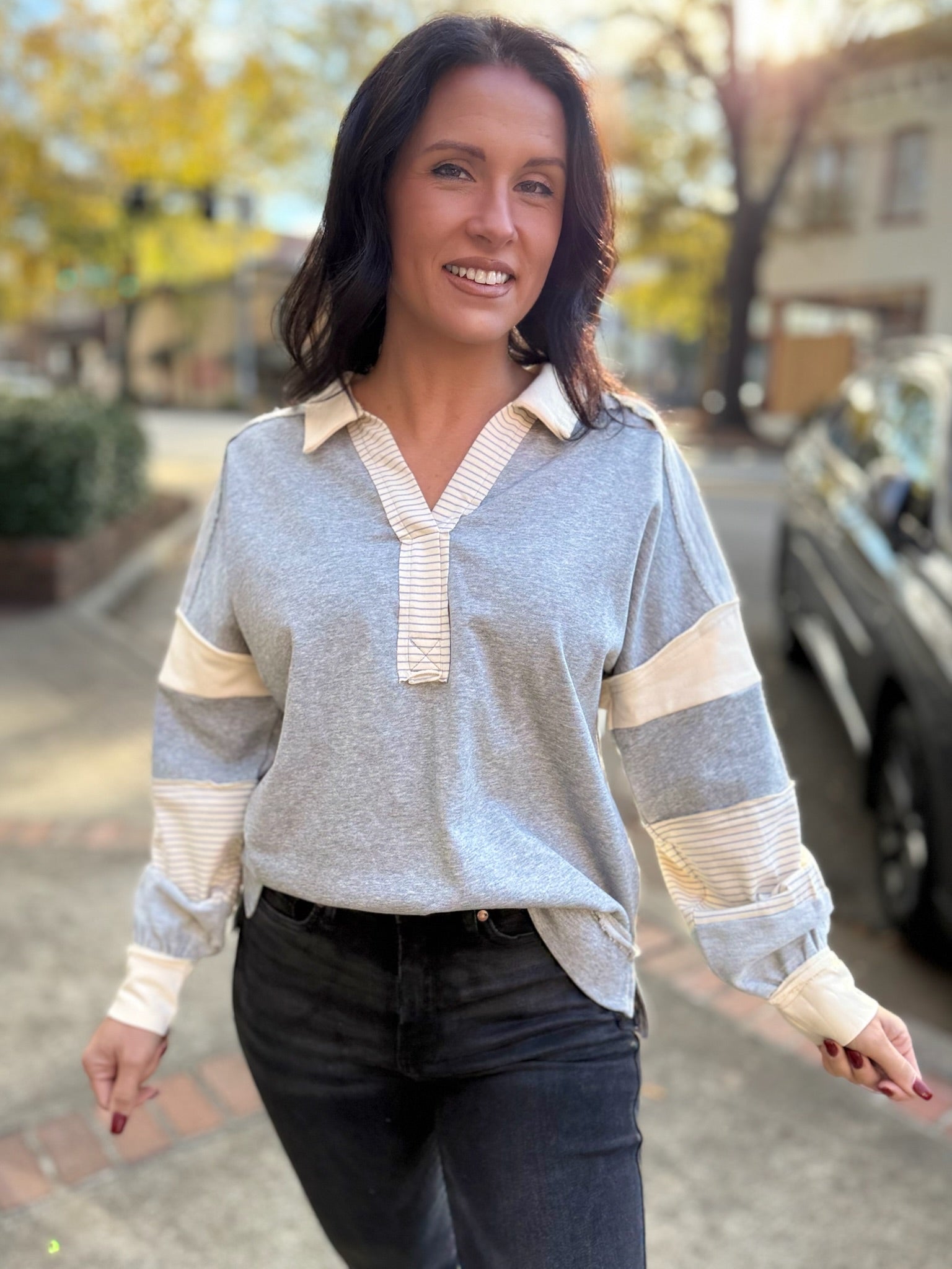 Café Chic French Terry Top