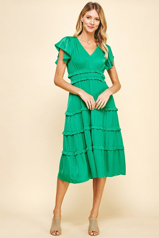 Invisible String Midi Dress