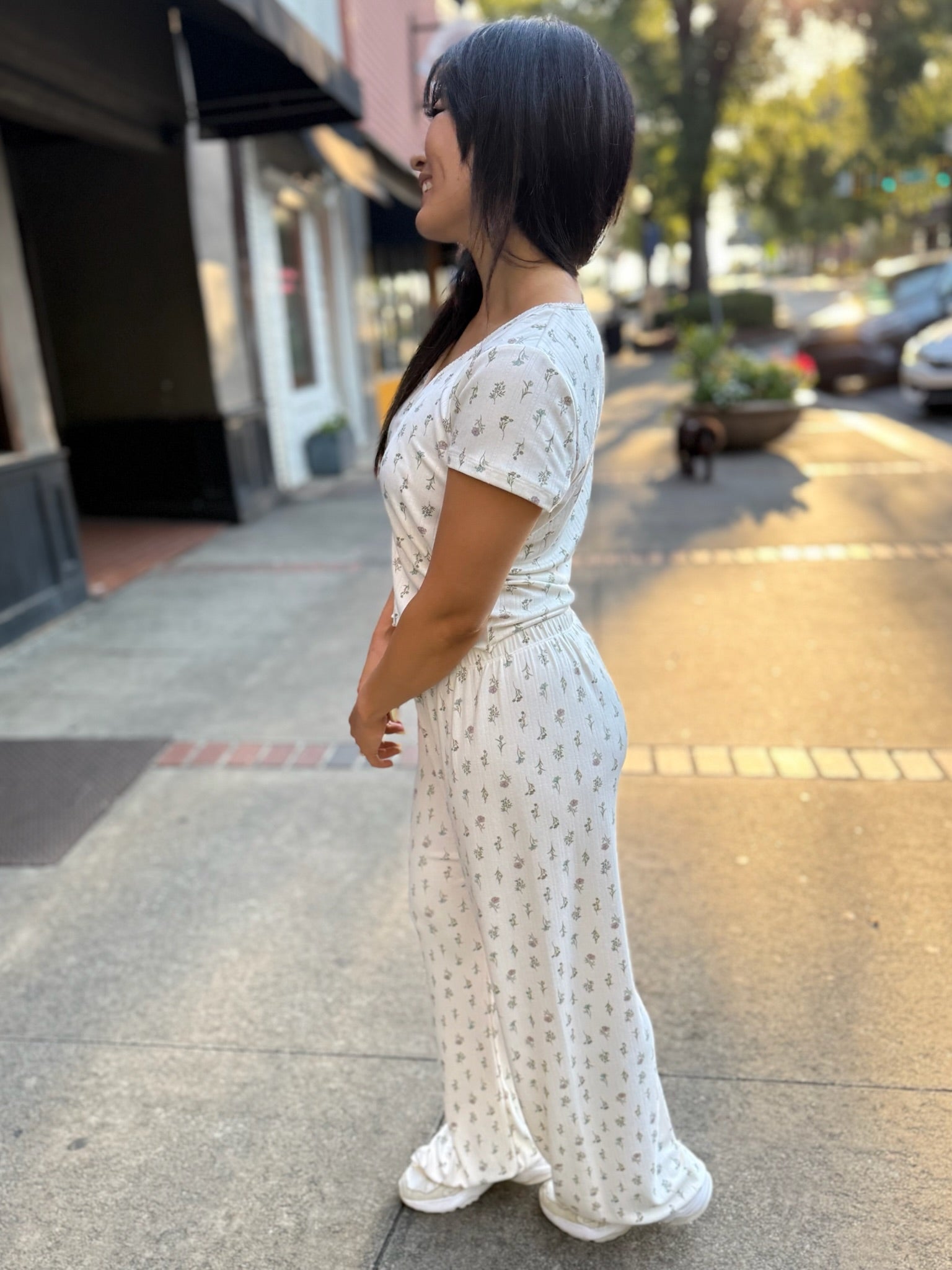 Montana Floral Top - Crystal