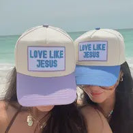 Love Like Jesus - Lilac Vintage Trucker Hat