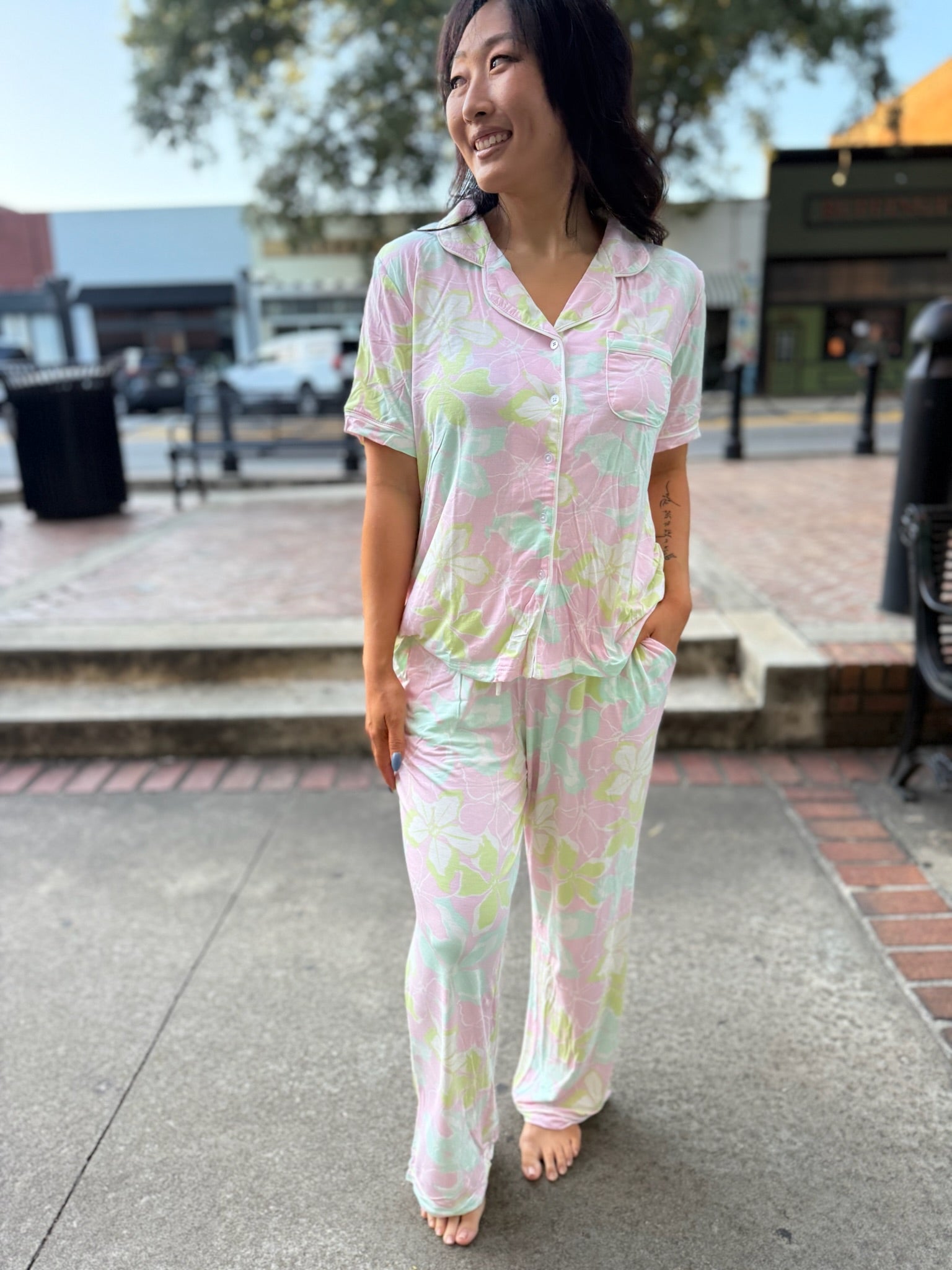Charlotte Pant Set Tropical Bouquet