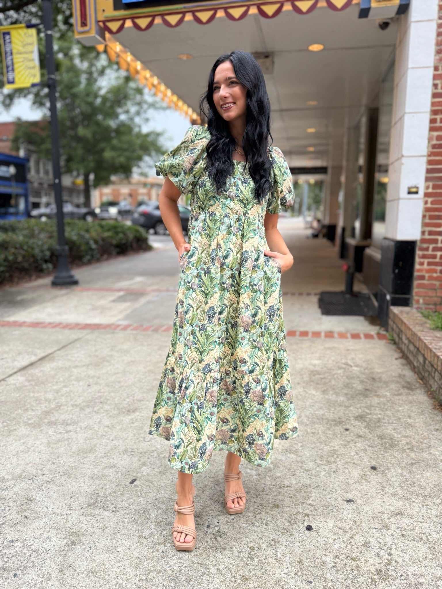 Botanical Reverie Midi Dress