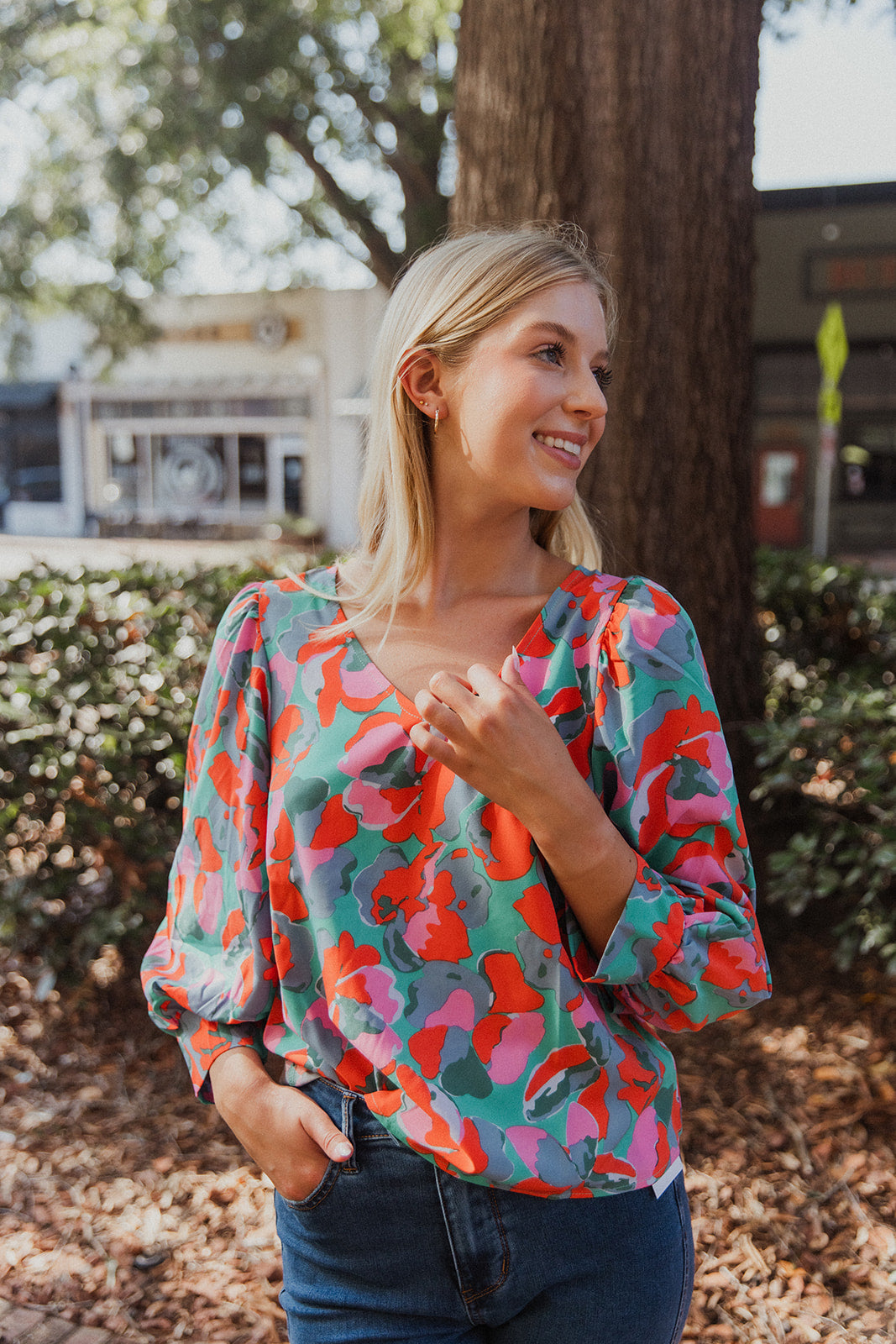 Aspen Poppies Top