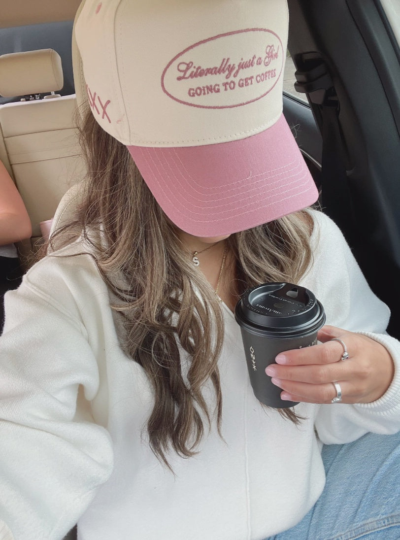 Literally Just A Girl - Mauve Vintage Trucker Hat