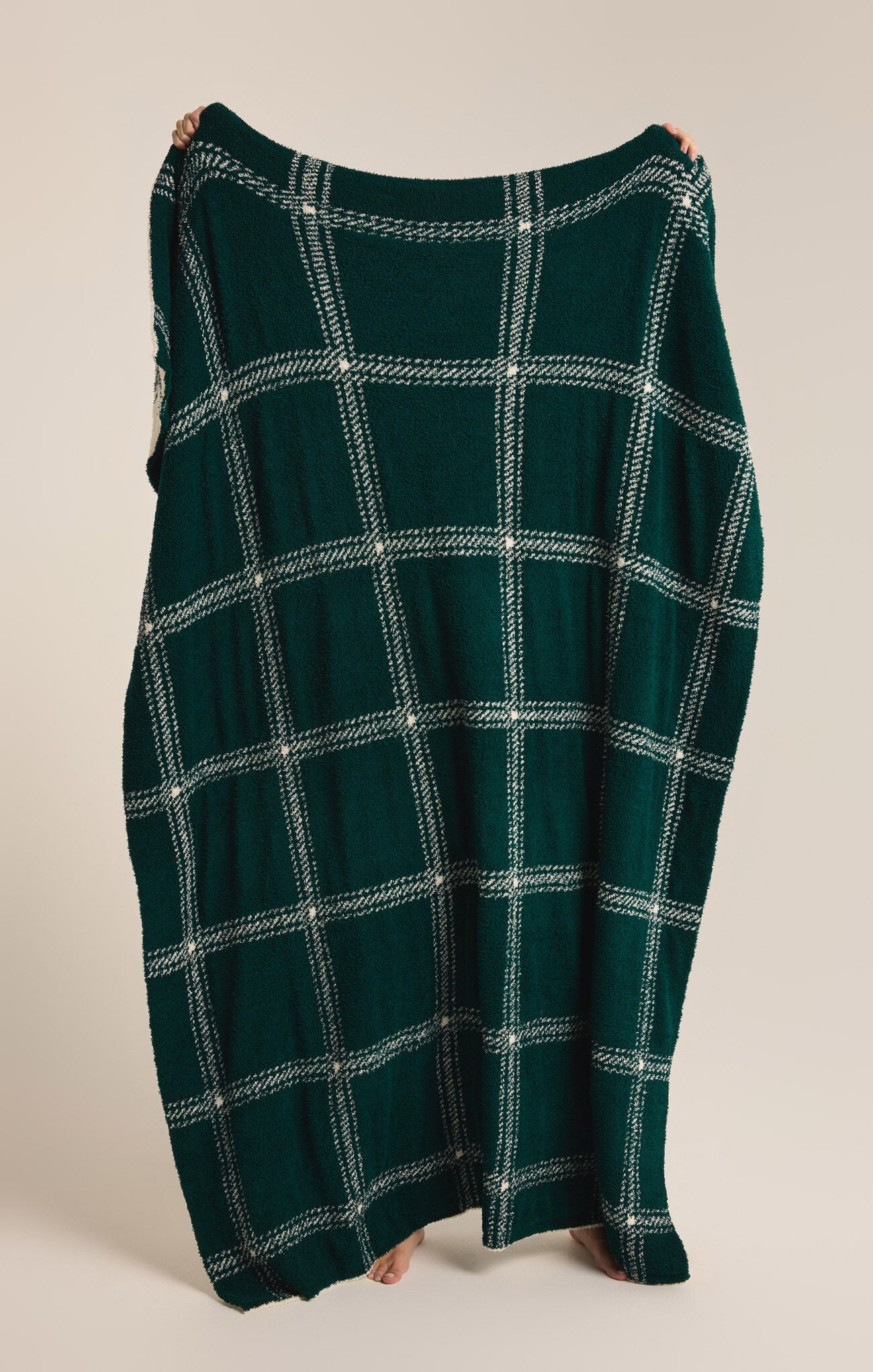 Plaid Plush Blanket - Noble Fir