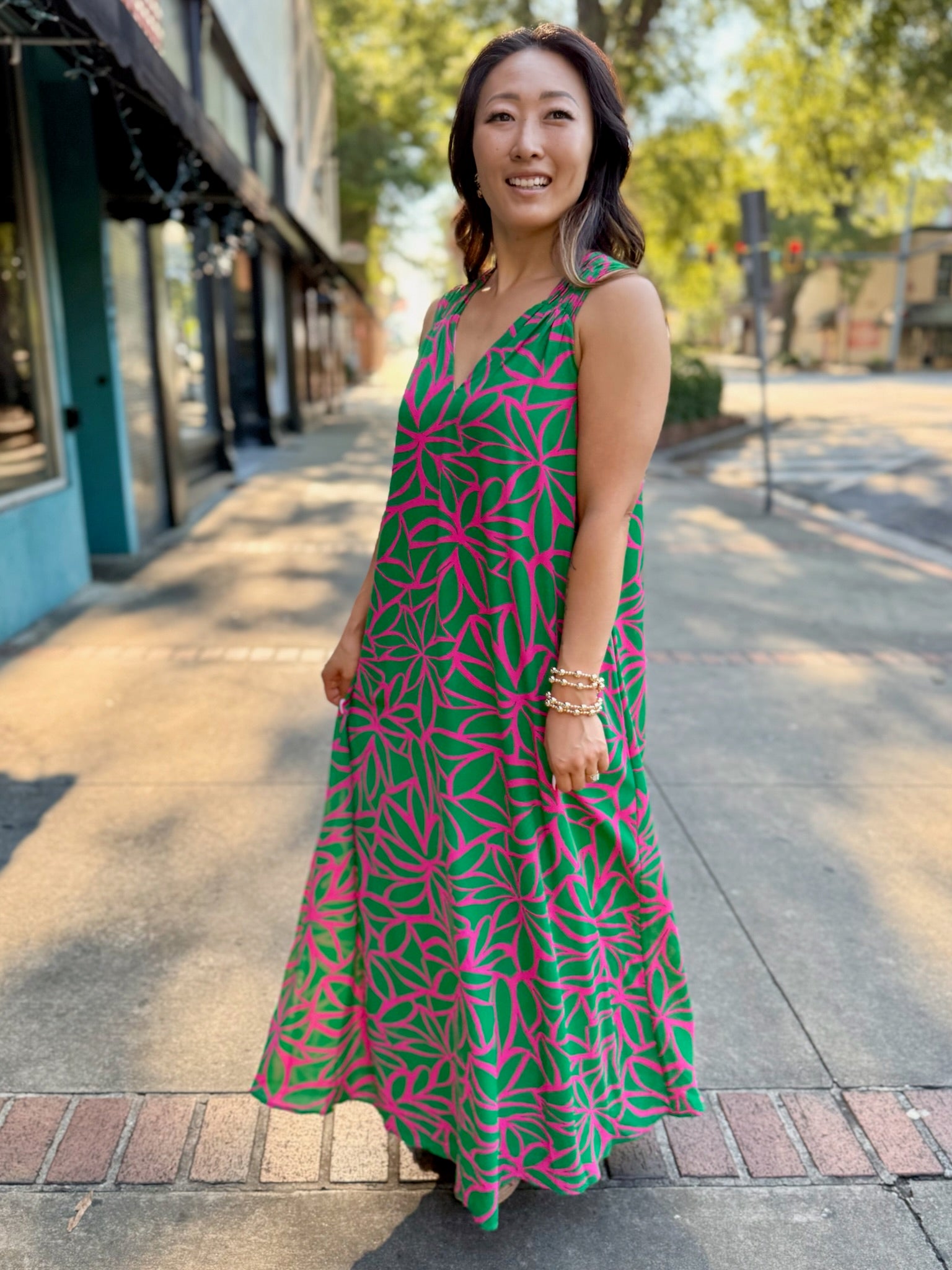 Jolene Ruched Maxi Dress