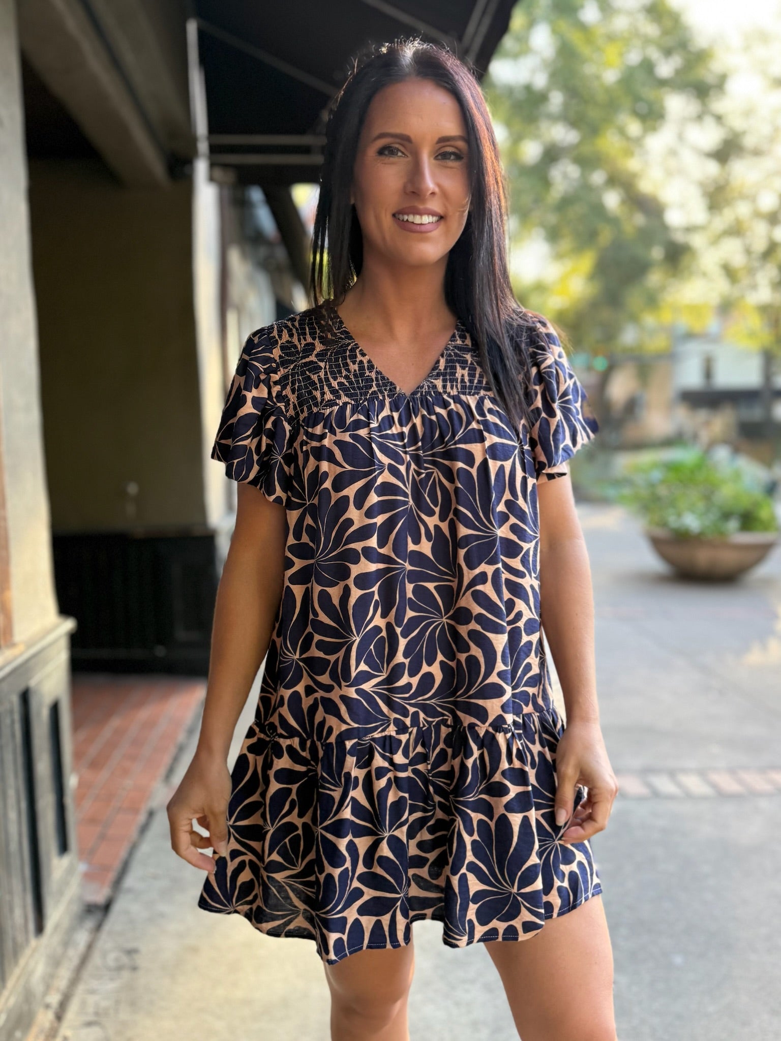 Modern Muse Flutter Dress