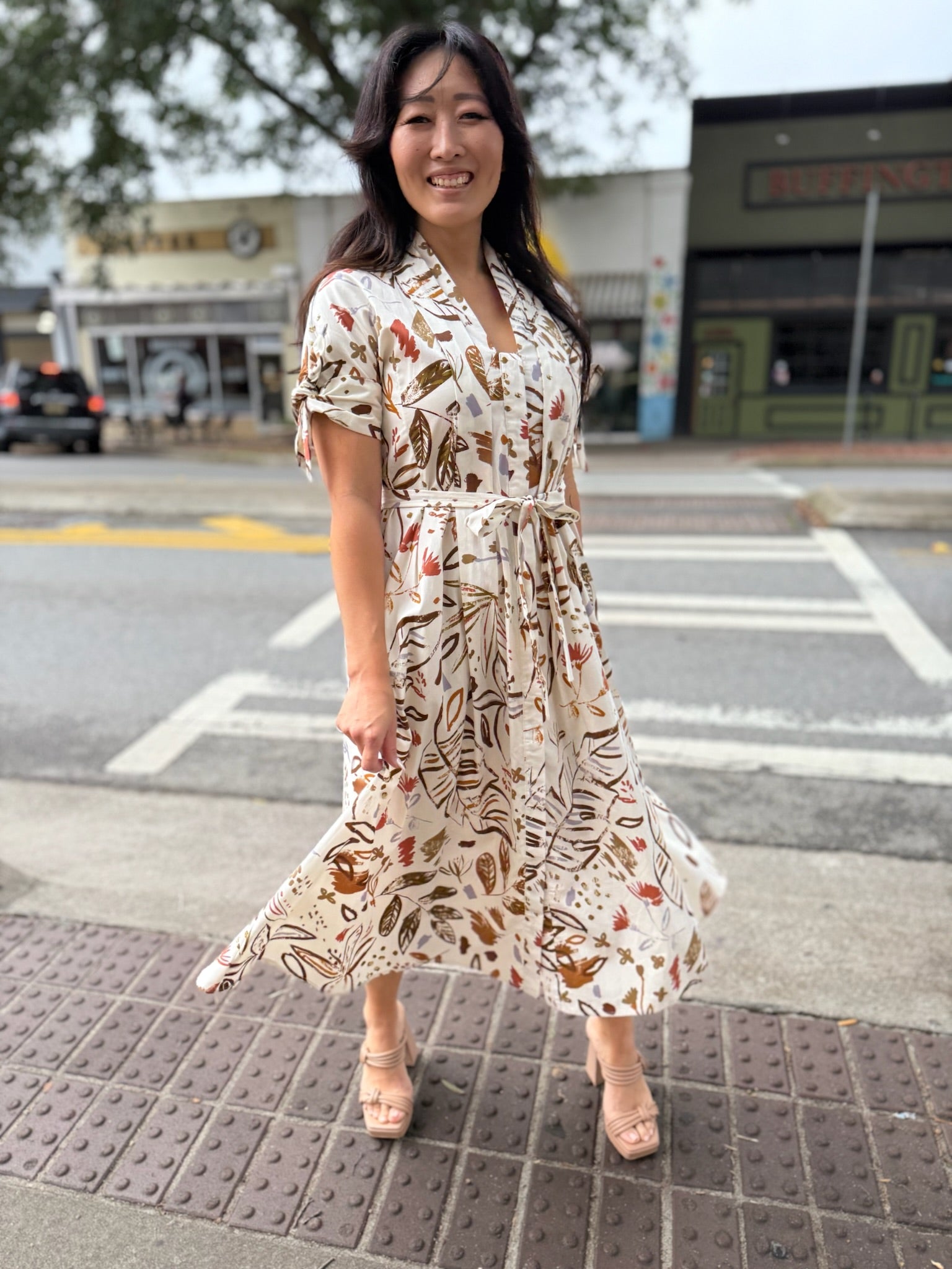 Olive Grove Shirt Dress