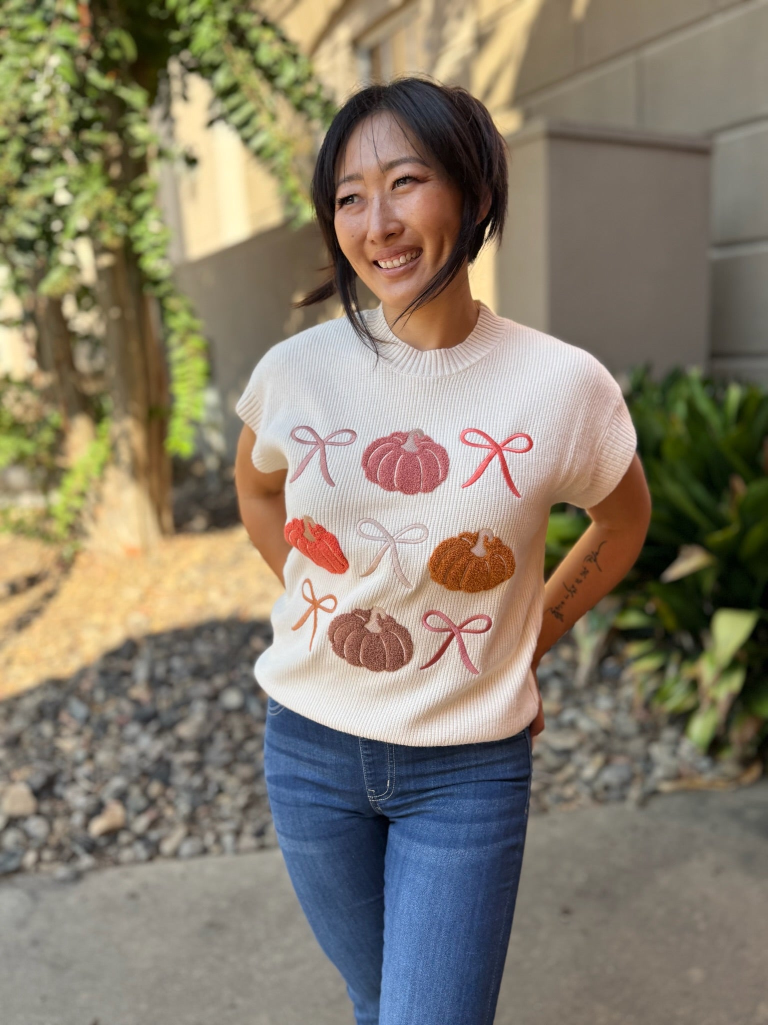 Josie Pumpkin Sweater