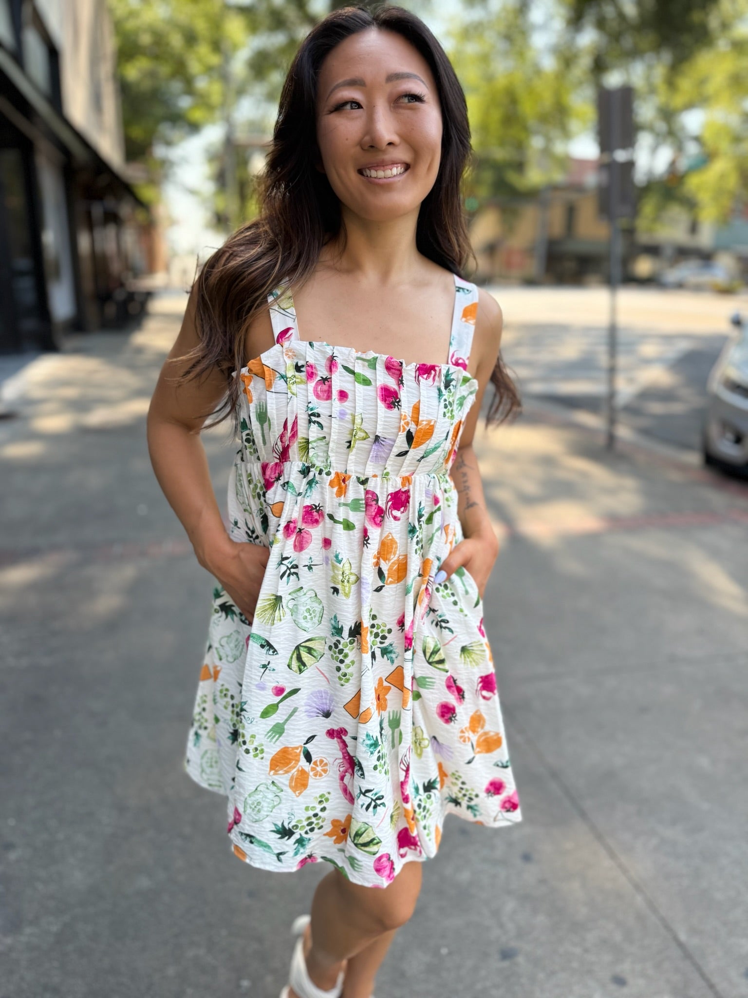Garden Party Poplin Dress