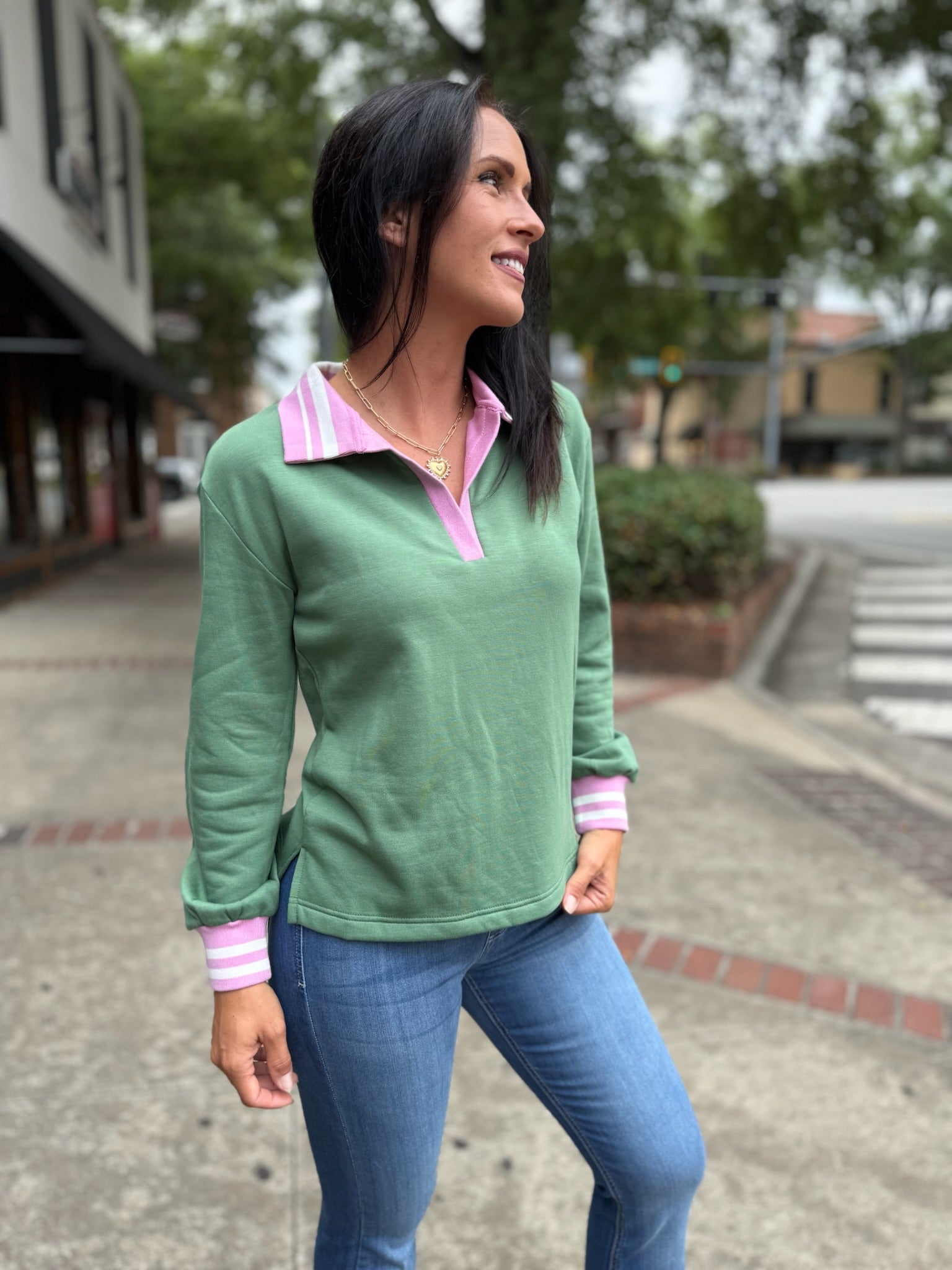 Gabby Olive Top