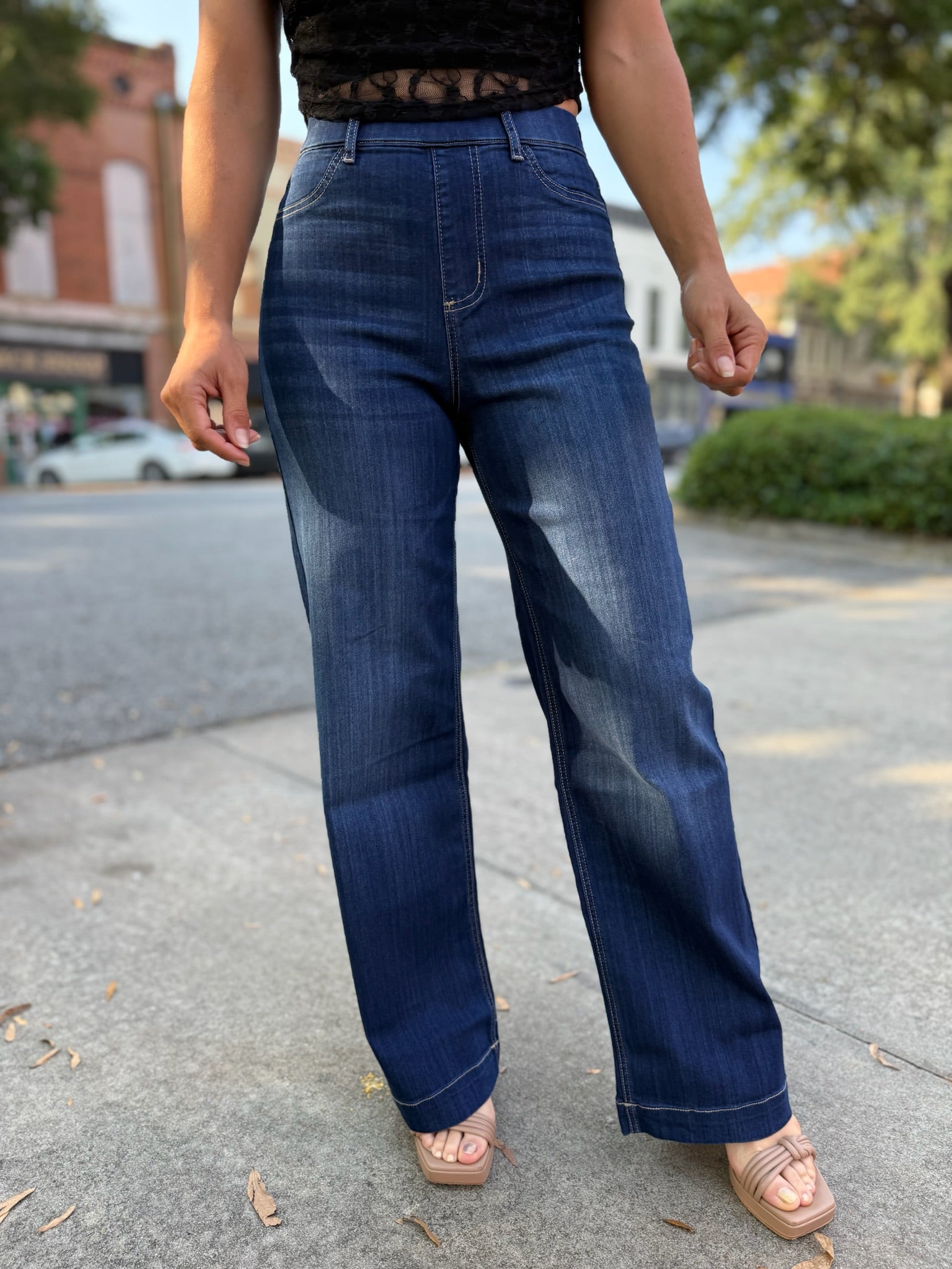 Skyline High-Rise Wide-Leg Pants