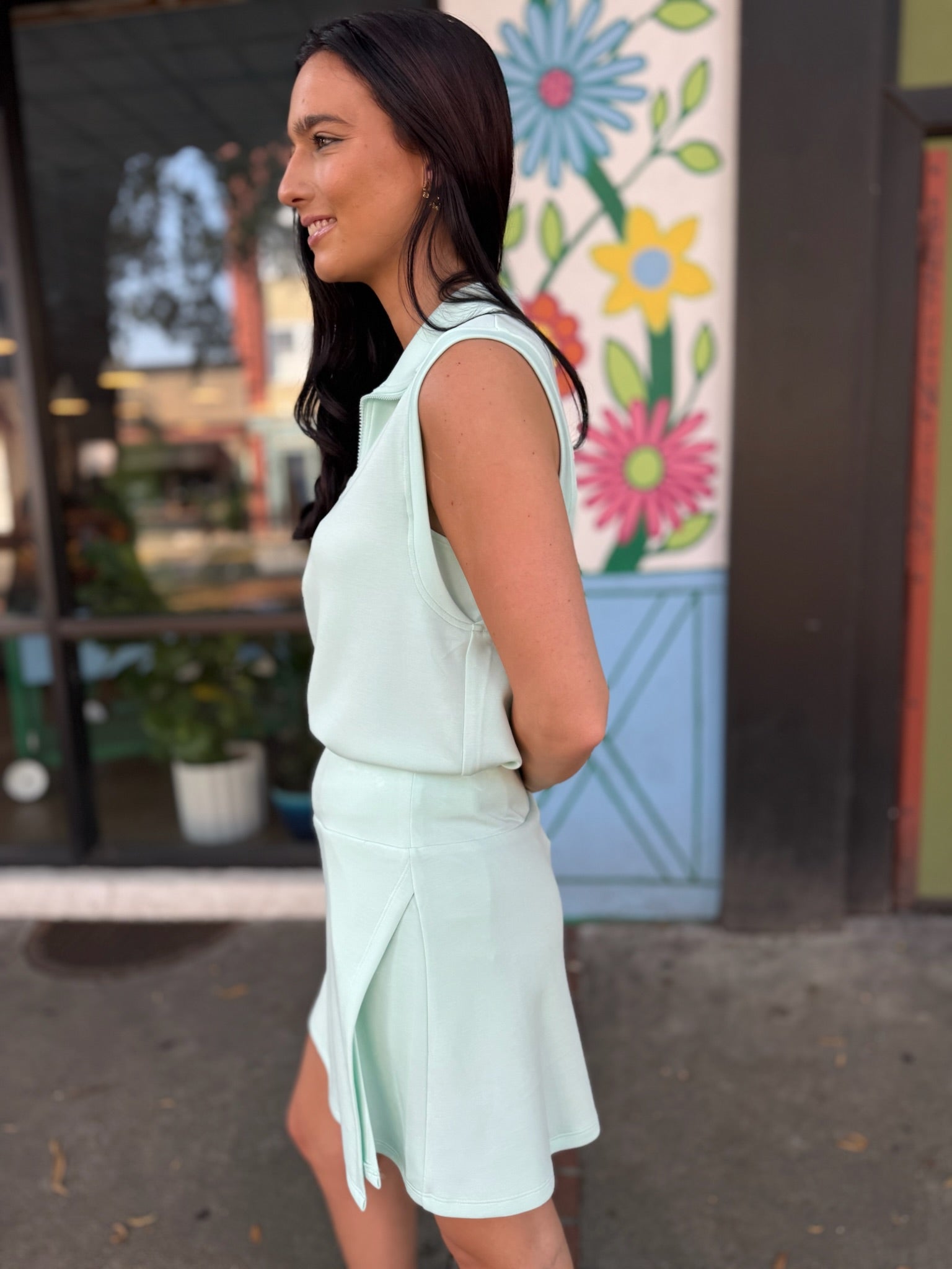 Soft Modal Sleeveless Top - Ice Mint