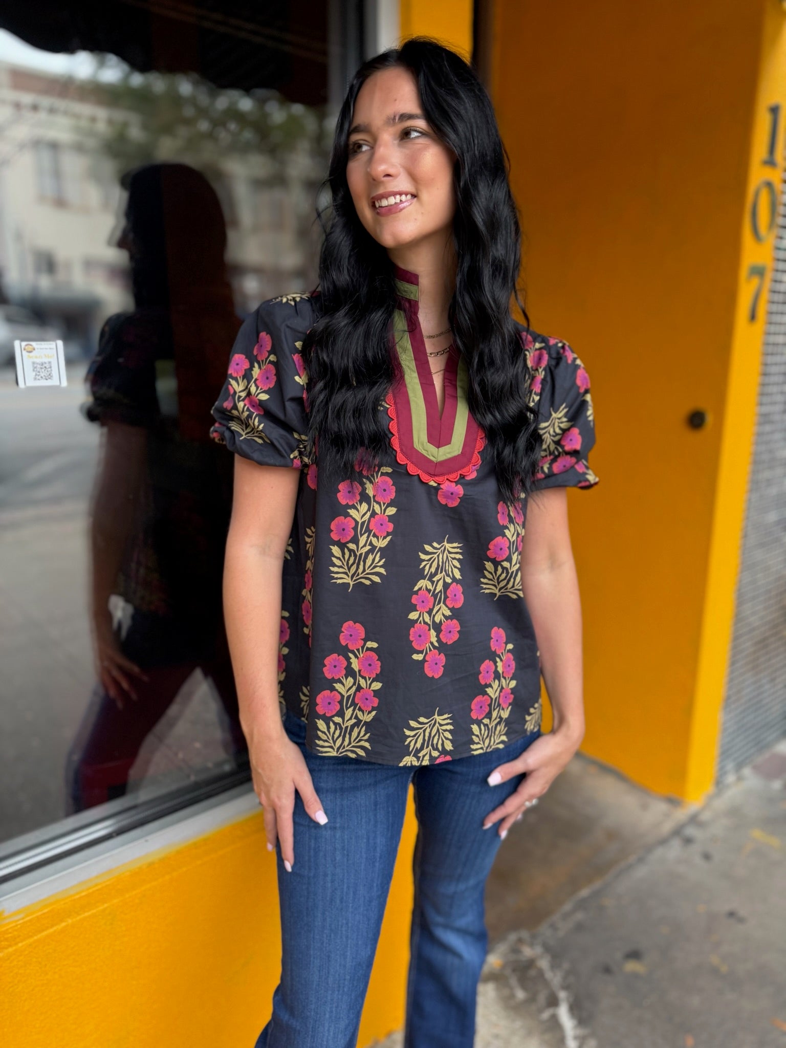 Twilight Bloom Tunic Top