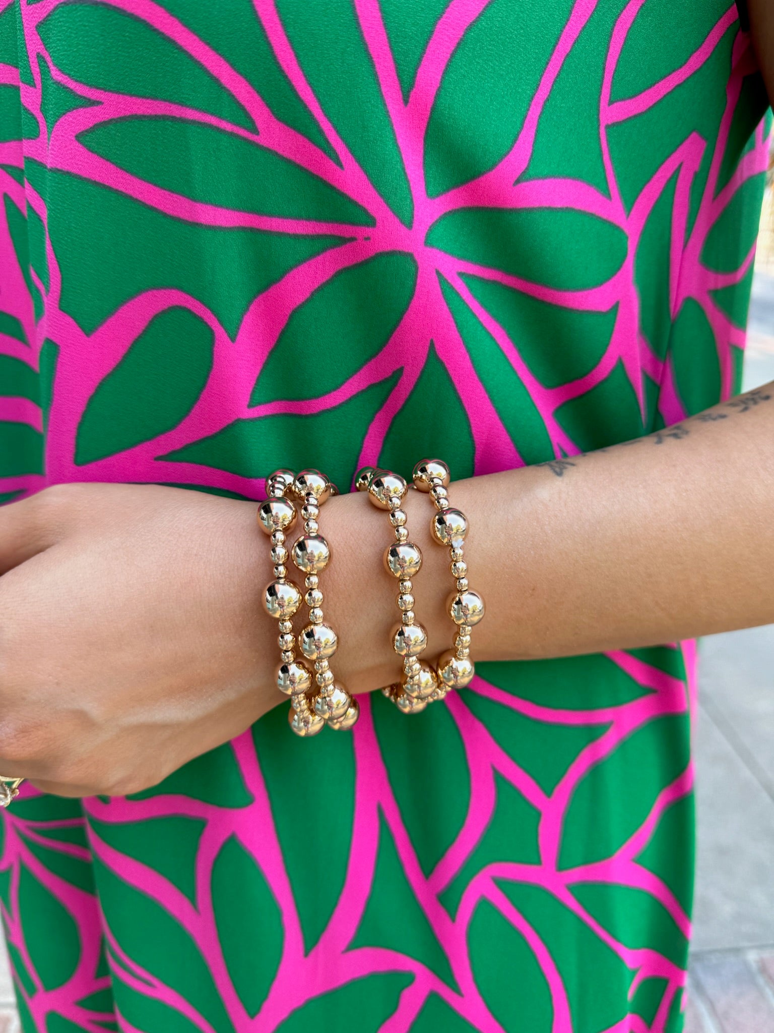 Water Resistant Everyday Luxe Beaded Bracelet