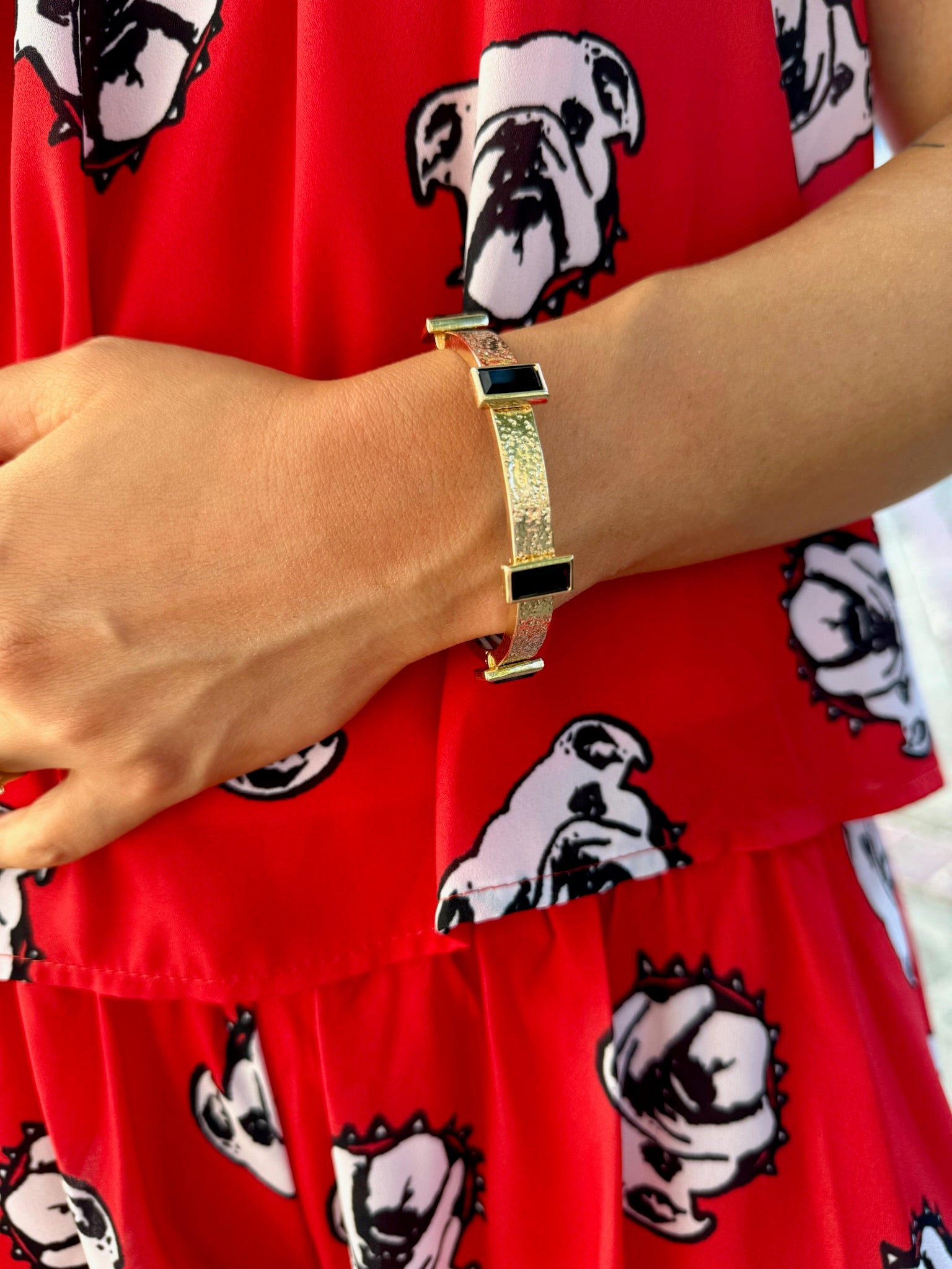 Midnight Glam Gold Stretch Bracelet
