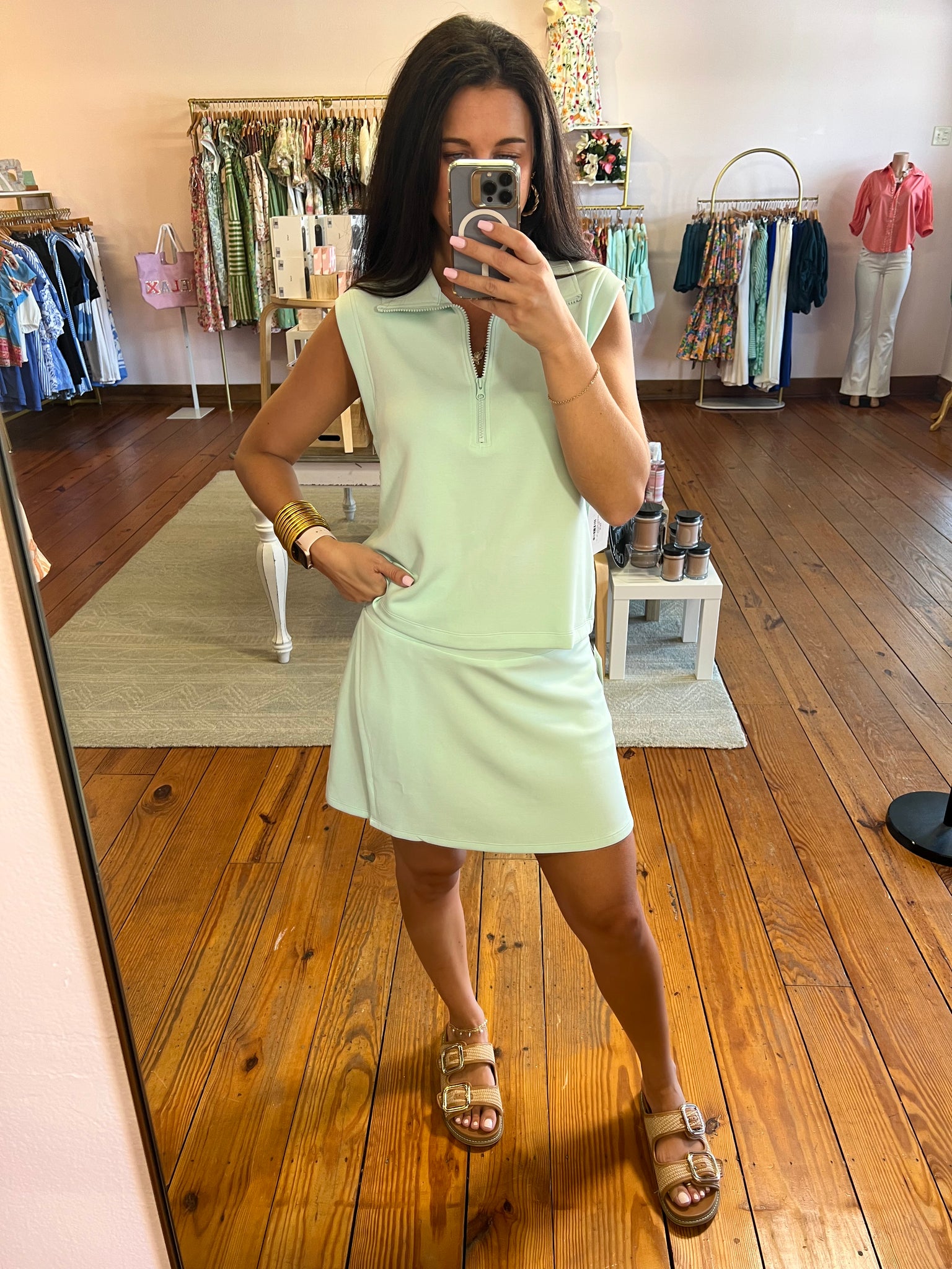 Mint Breeze Active Skirt