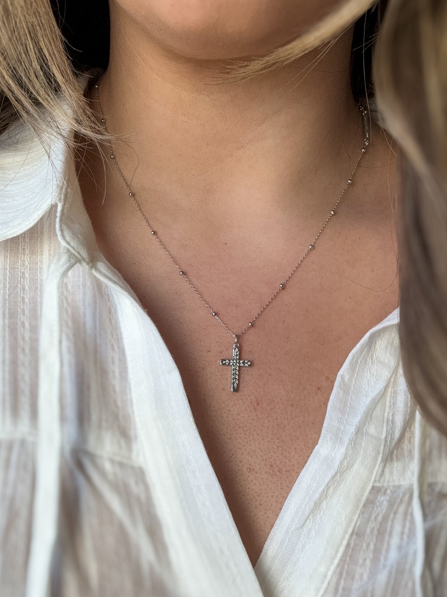 Beth Cross Necklace