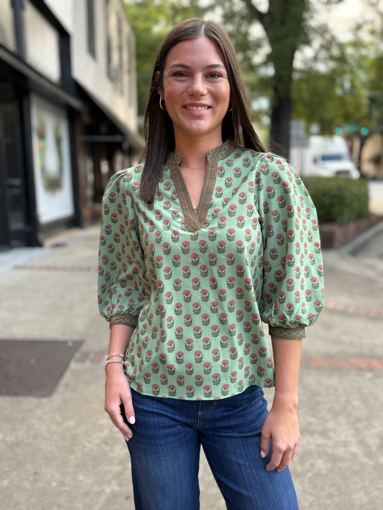 Tamryn Floral Foulard Top