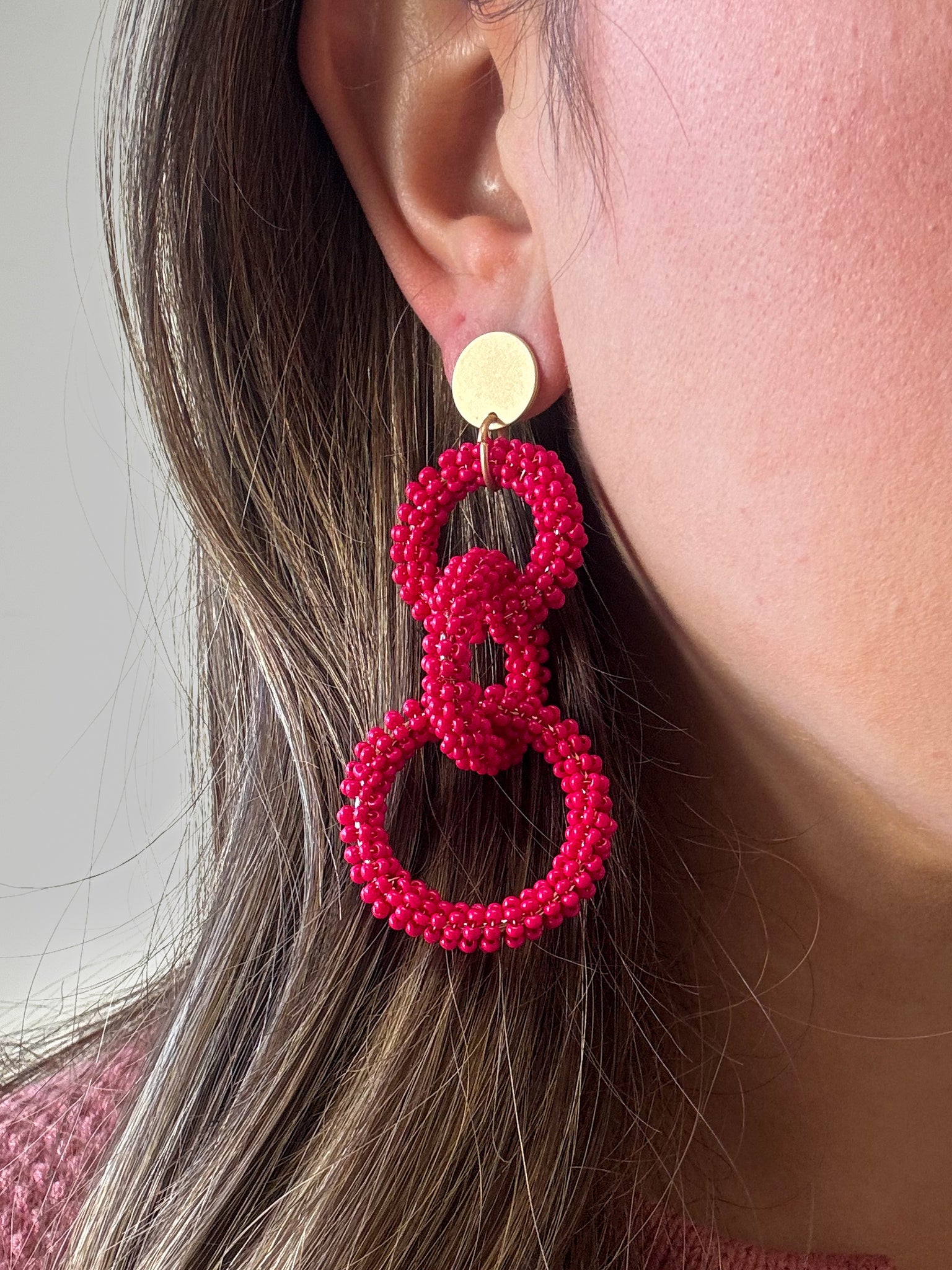 Shanna Earrings - Pink