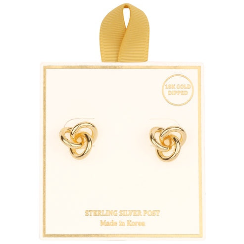 Timeless Bond Gold Knot Studs
