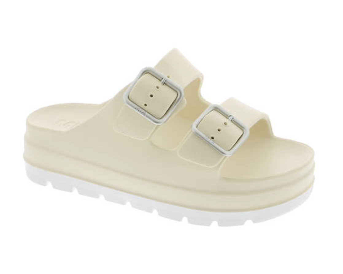 Santi Slide Sandals - Bone