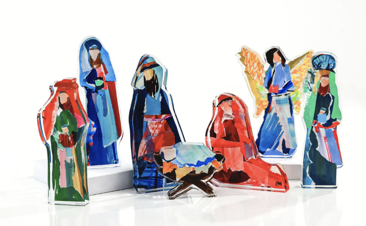 Acrylic Nativity Set