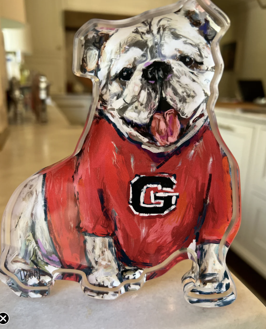 Georgia Acrylic Gameday Bulldog