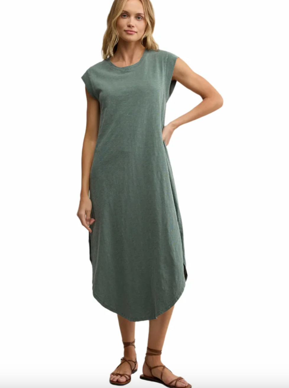 Calabasas Midi Dress - Hunter Green