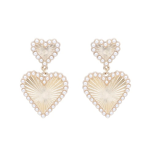 Sweetheart Glow Pearl Drop Earrings