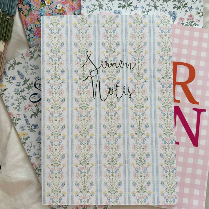 Floral Stripe Sermon Notes