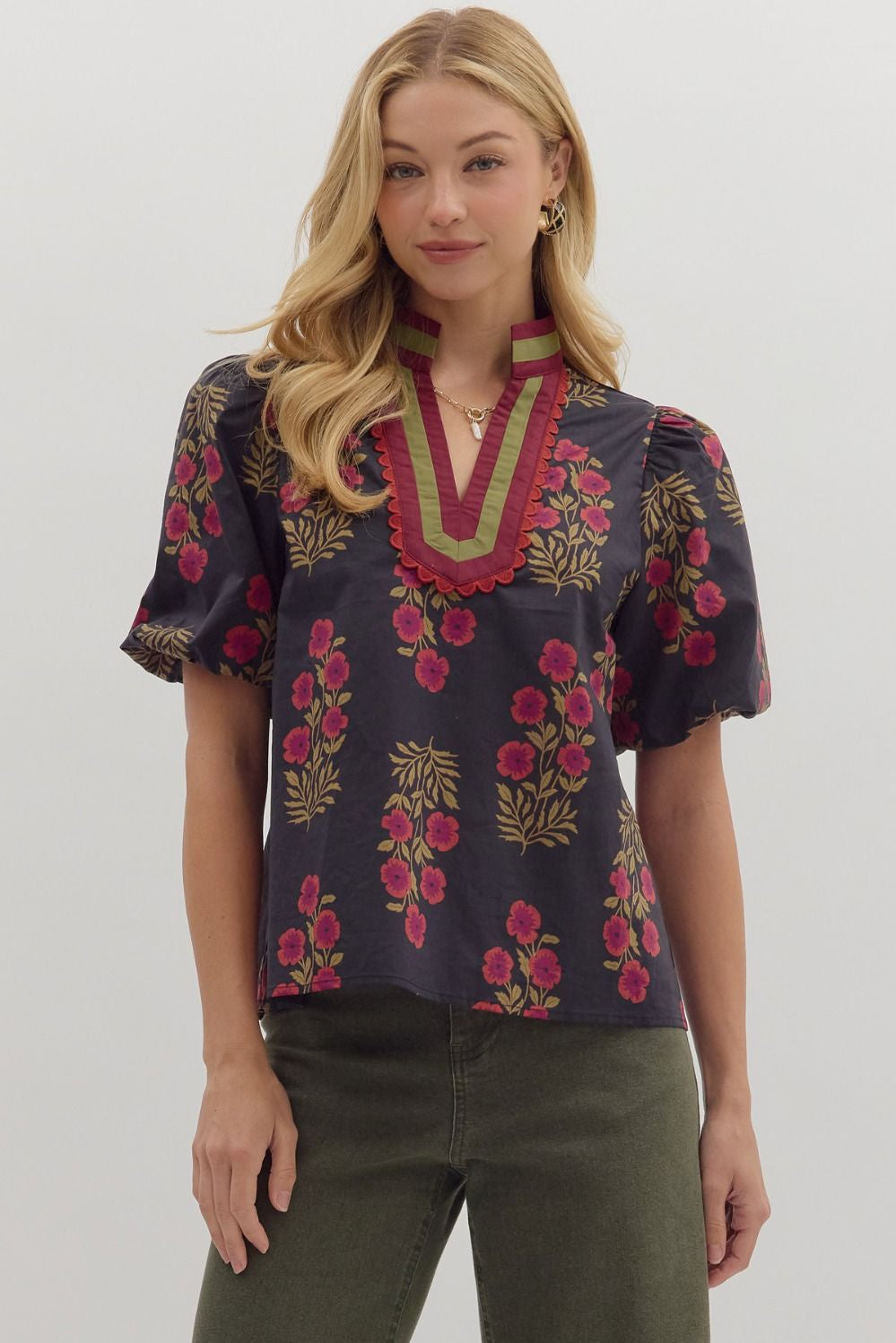 Twilight Bloom Tunic Top