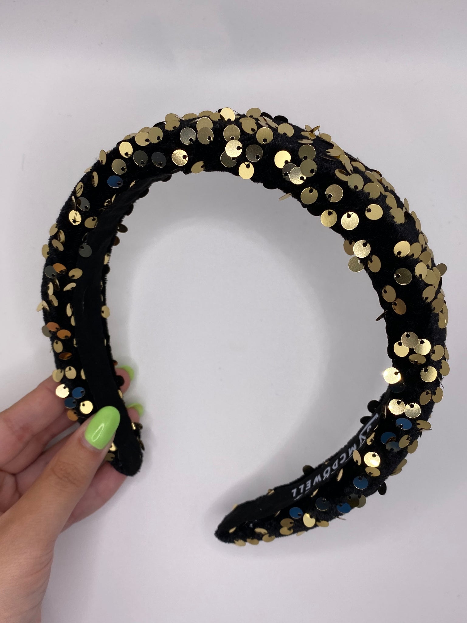 Cambria Headband - Black & Gold