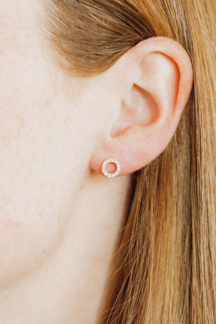 Screwback Stud Earrings - Lainey Gold