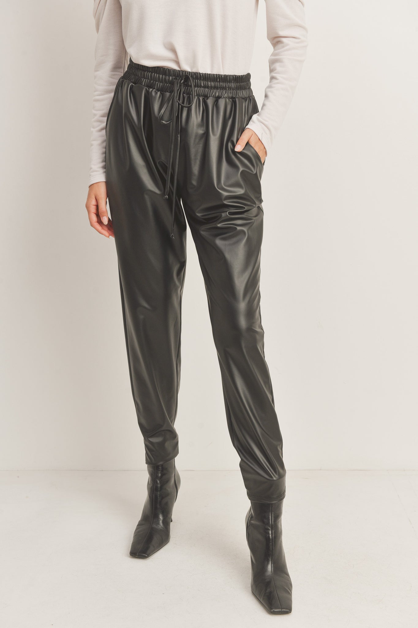 Brooke Pleather Joggers