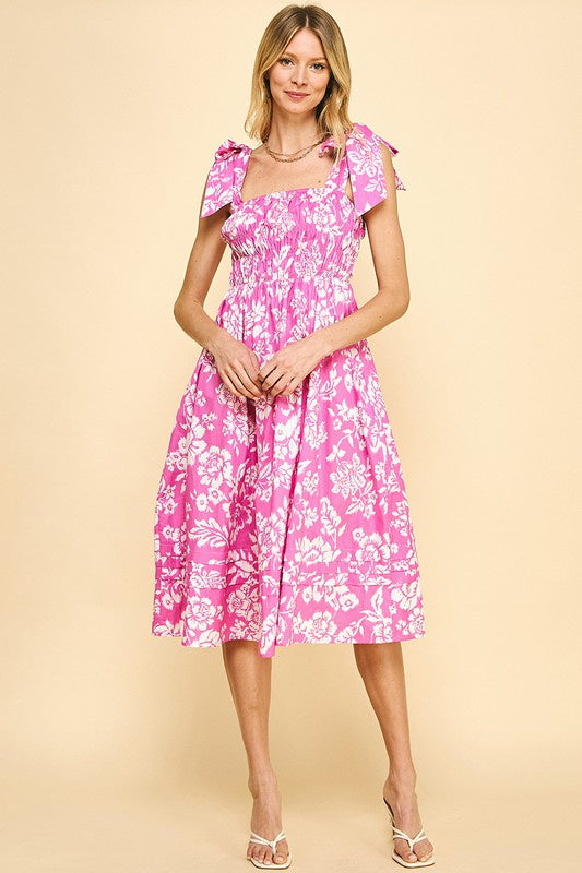 Pink Paradise Midi Dress