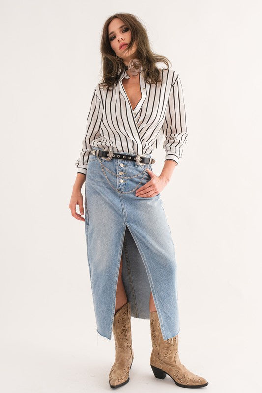 Can't Pass By Denim Skirt