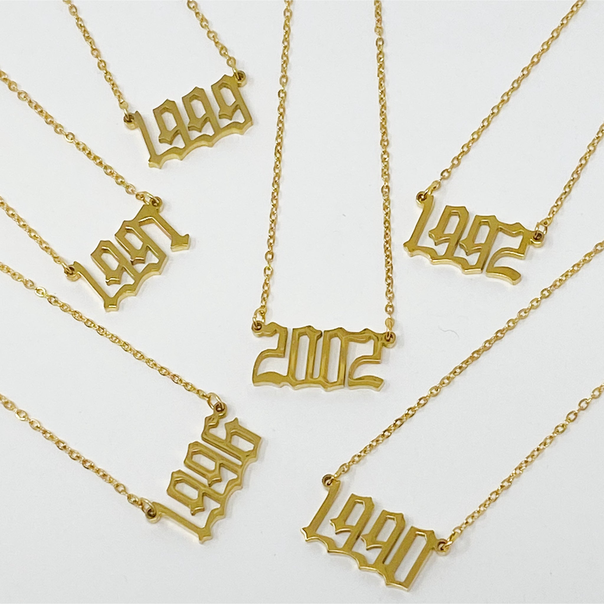 Birth Year Necklace - Multiple