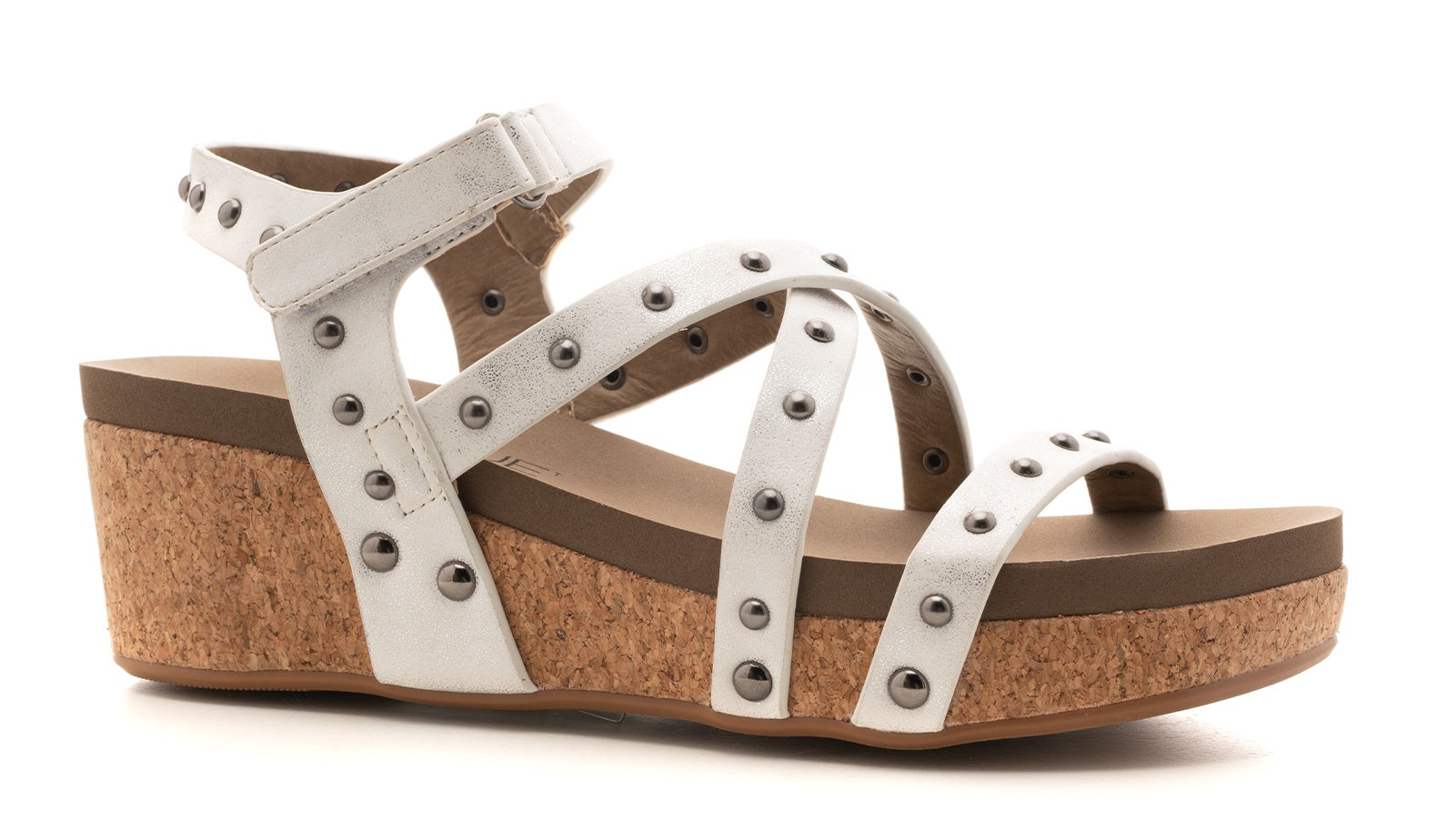Under The Sun Wedge - White Metallic
