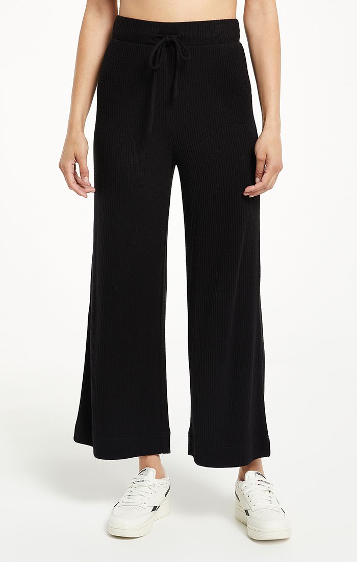 Marlo Rib Pant - Black