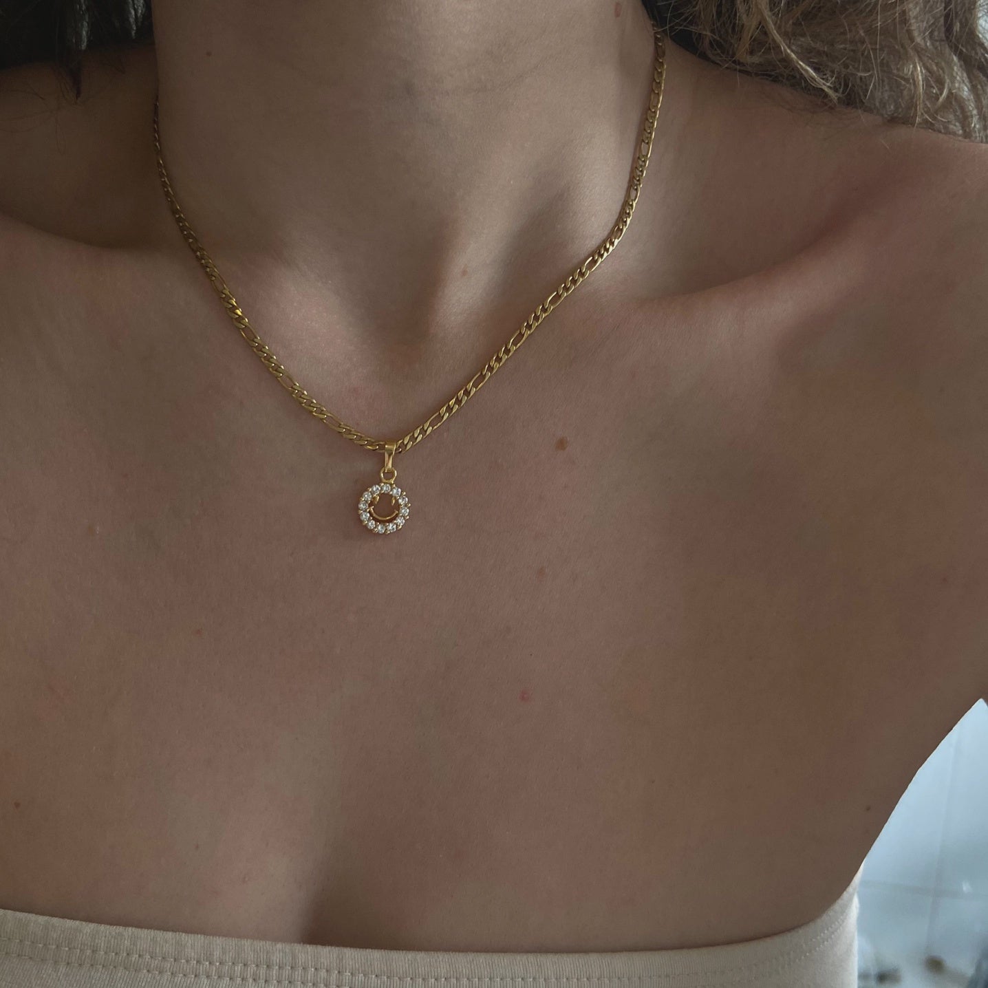 Smiley Chain Necklace