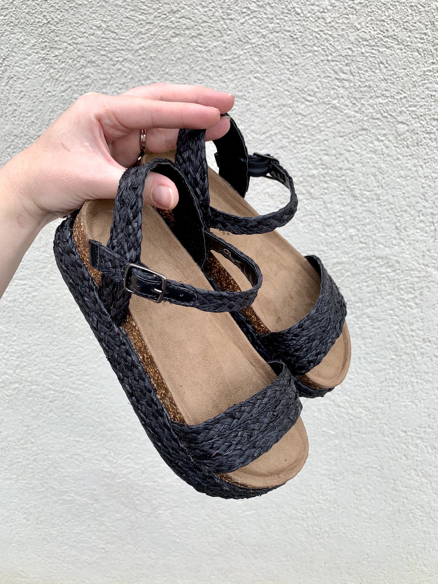 Woven Mesa Platform Sandals