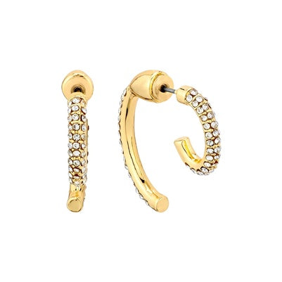Pave Gold Double Post Studs