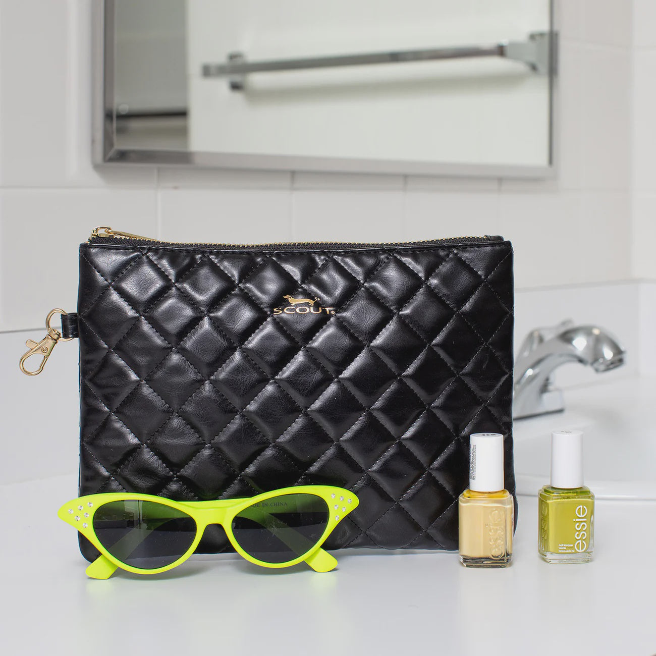 Pouch Perfect Midi - Quilted Black