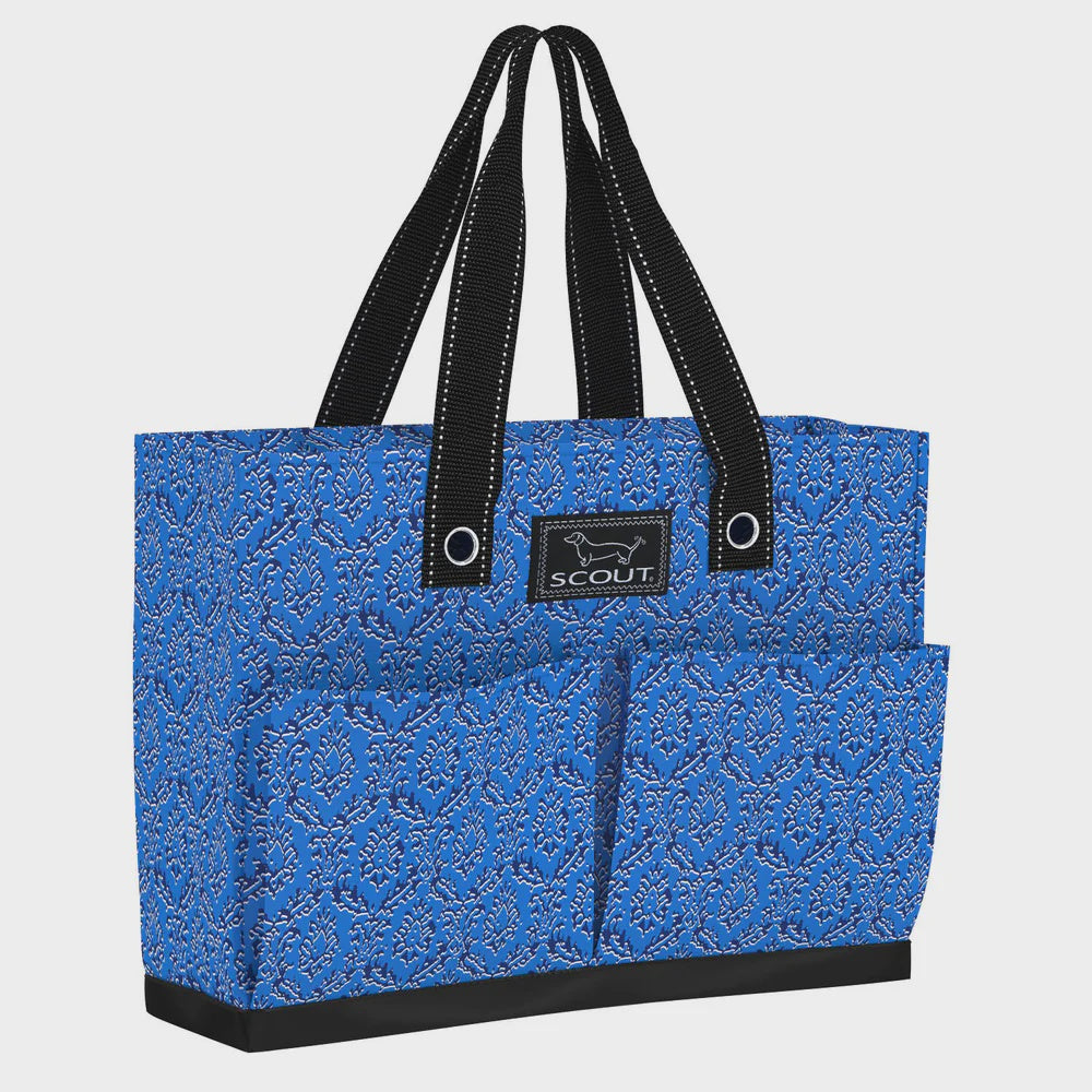 Uptown Girl Pocket Tote Bag - Merci Beau Blue
