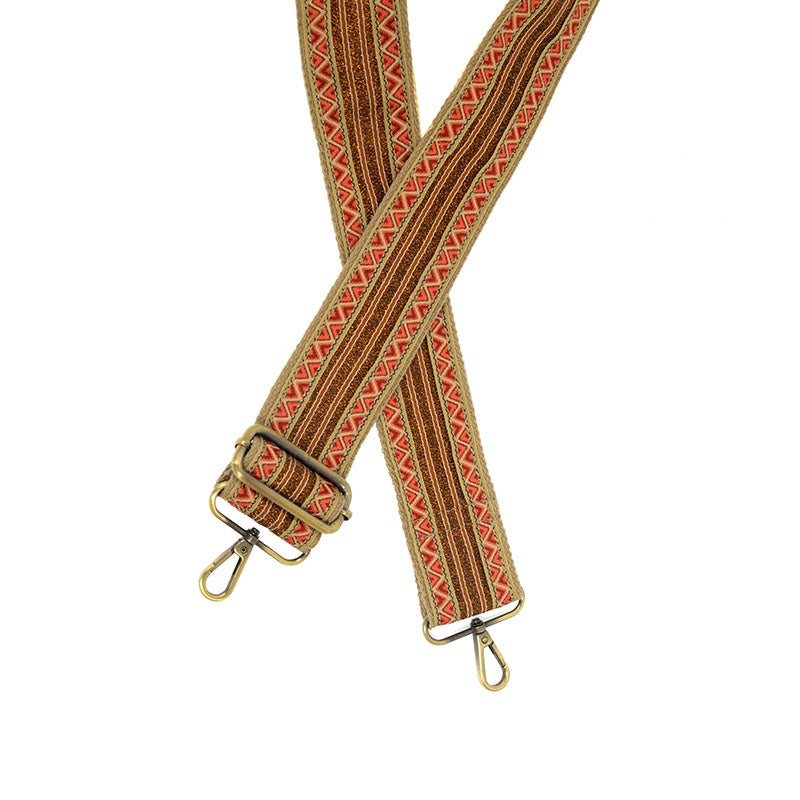 Copper Stripe/Geo Border Strap