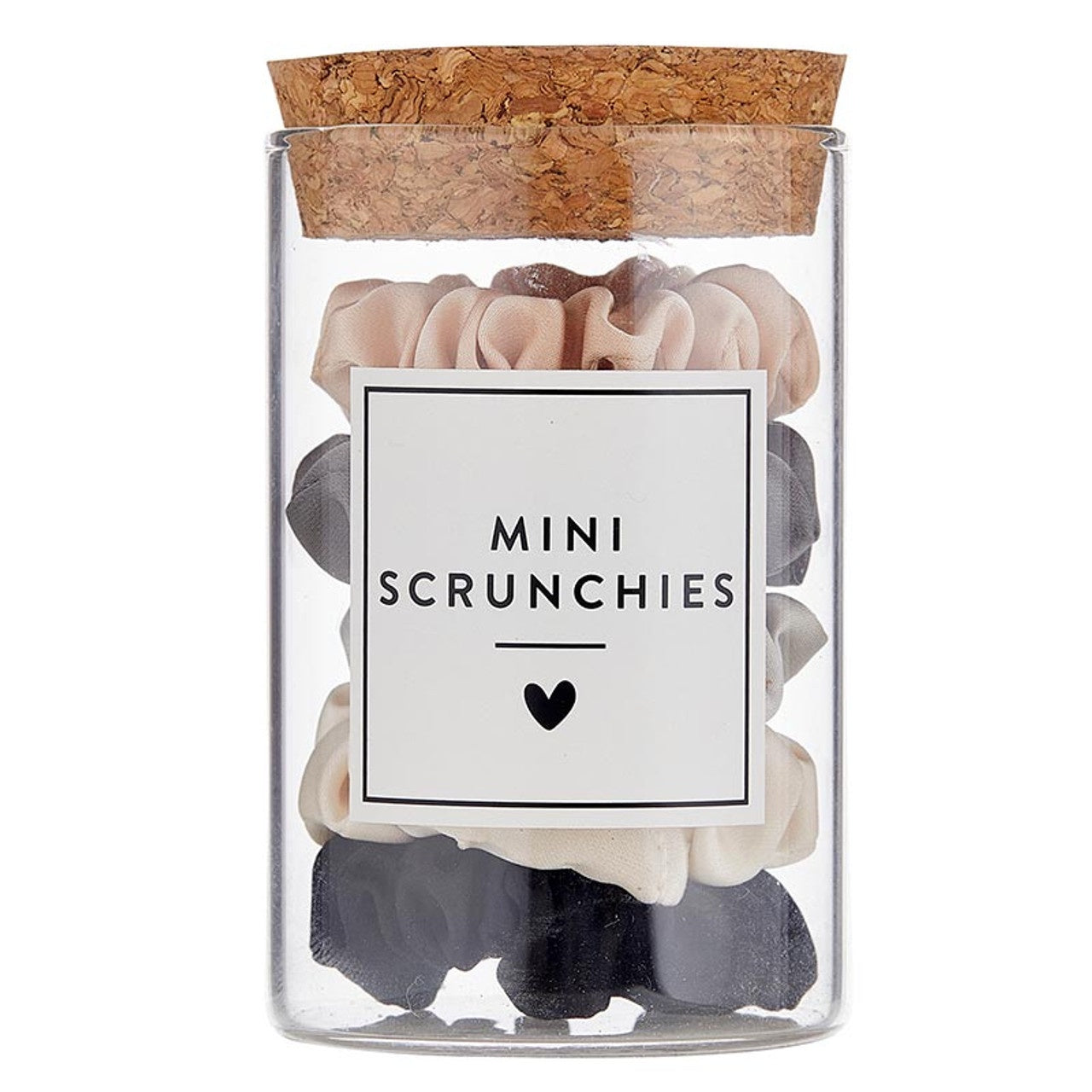 Mini Satin Scrunchies - Ivory Ombre