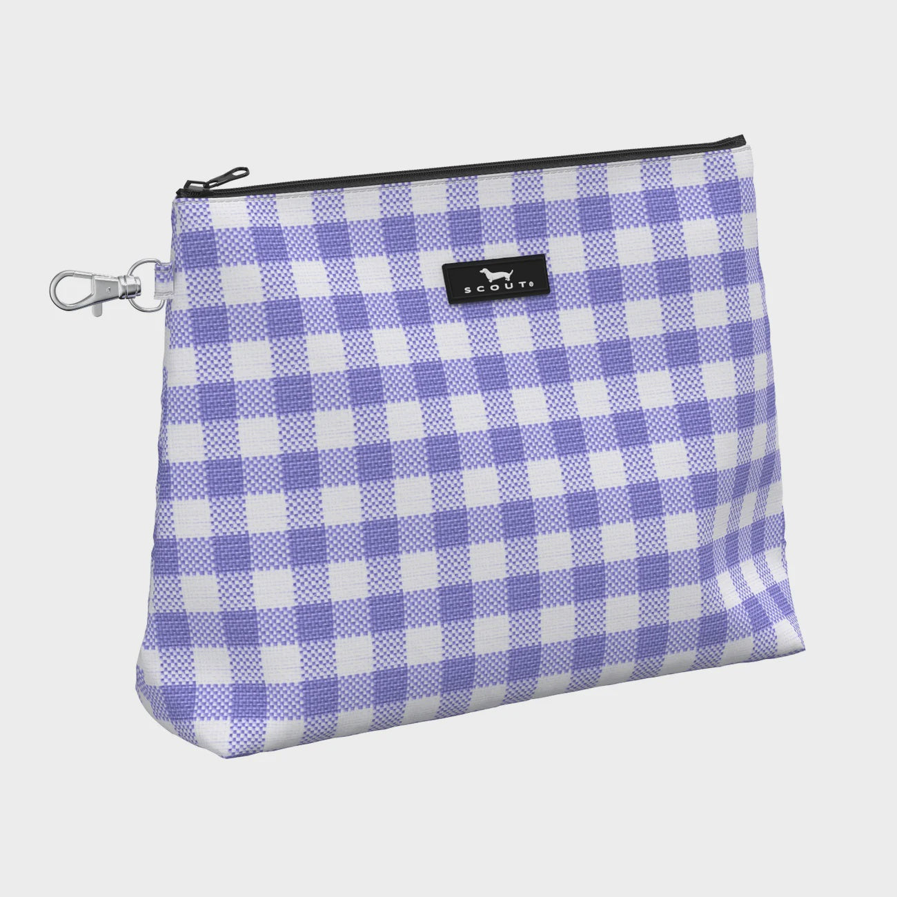 Pouchworthy Bag - Amethyst & White Check